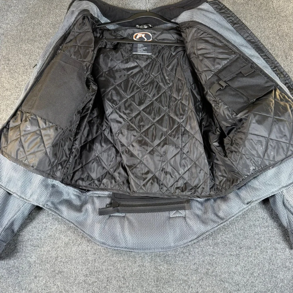 Fieldsheer Mach 1 Mens 2XL Mesh Motorcycle Jacket Grey Black Padded Riding Gear